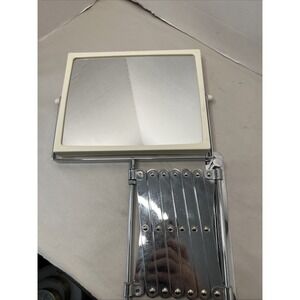 Jerdon Wall Mount Makeup Mirror Extendable Chrome Vanity Shaving Magnifying